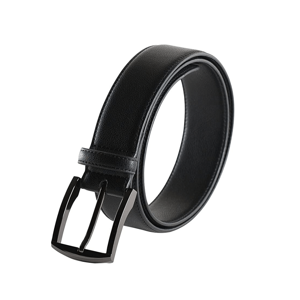 Metallic Black Square 2 Vegan Belt (Sizes Black: 30, 36, 40. Brown 36 only)