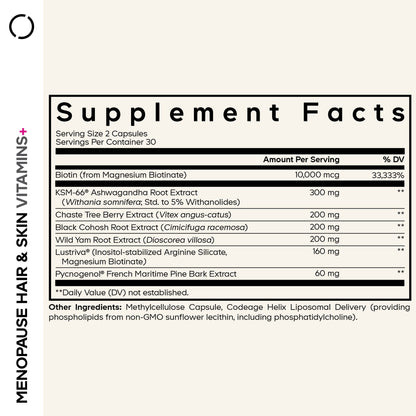 Menopause Hair & Skin Vitamins+