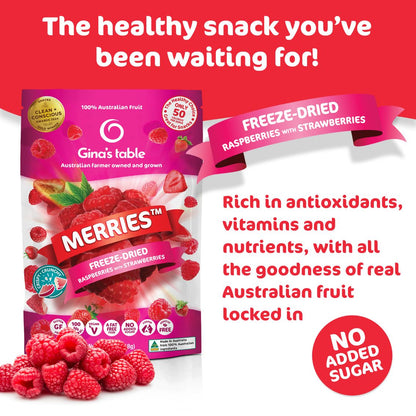 Freeze Dried Raspberries with Strawberries - Vegan America
