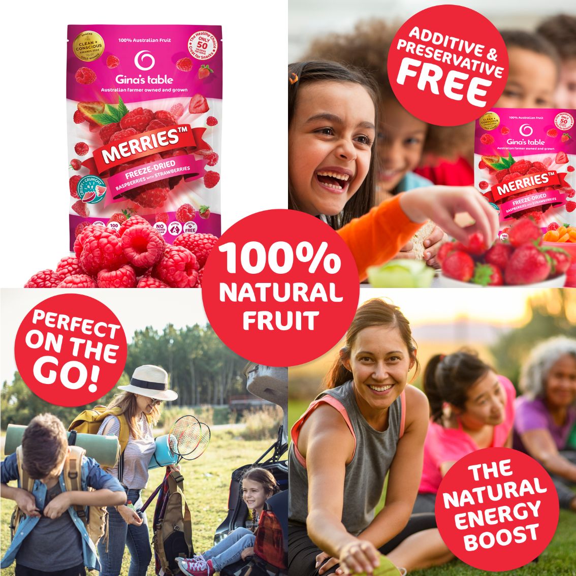 Freeze Dried Raspberries with Strawberries - Vegan America