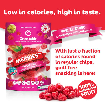 Freeze Dried Raspberries with Strawberries - Vegan America