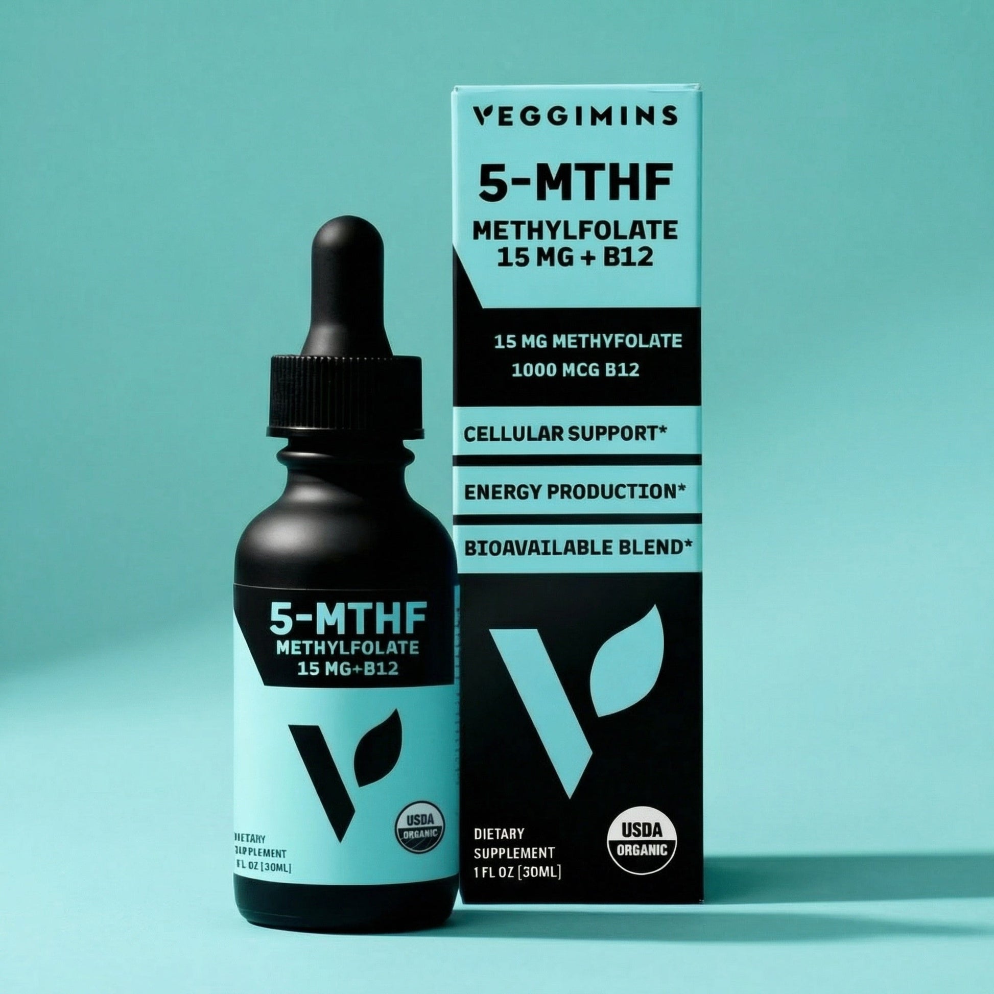 Organic Methylfolate 15mg + B12 - Vegan America