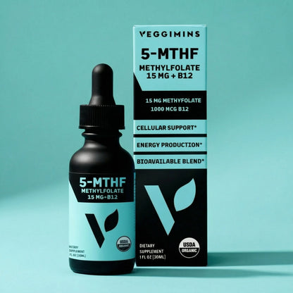 Organic Methylfolate 15mg + B12 - Vegan America