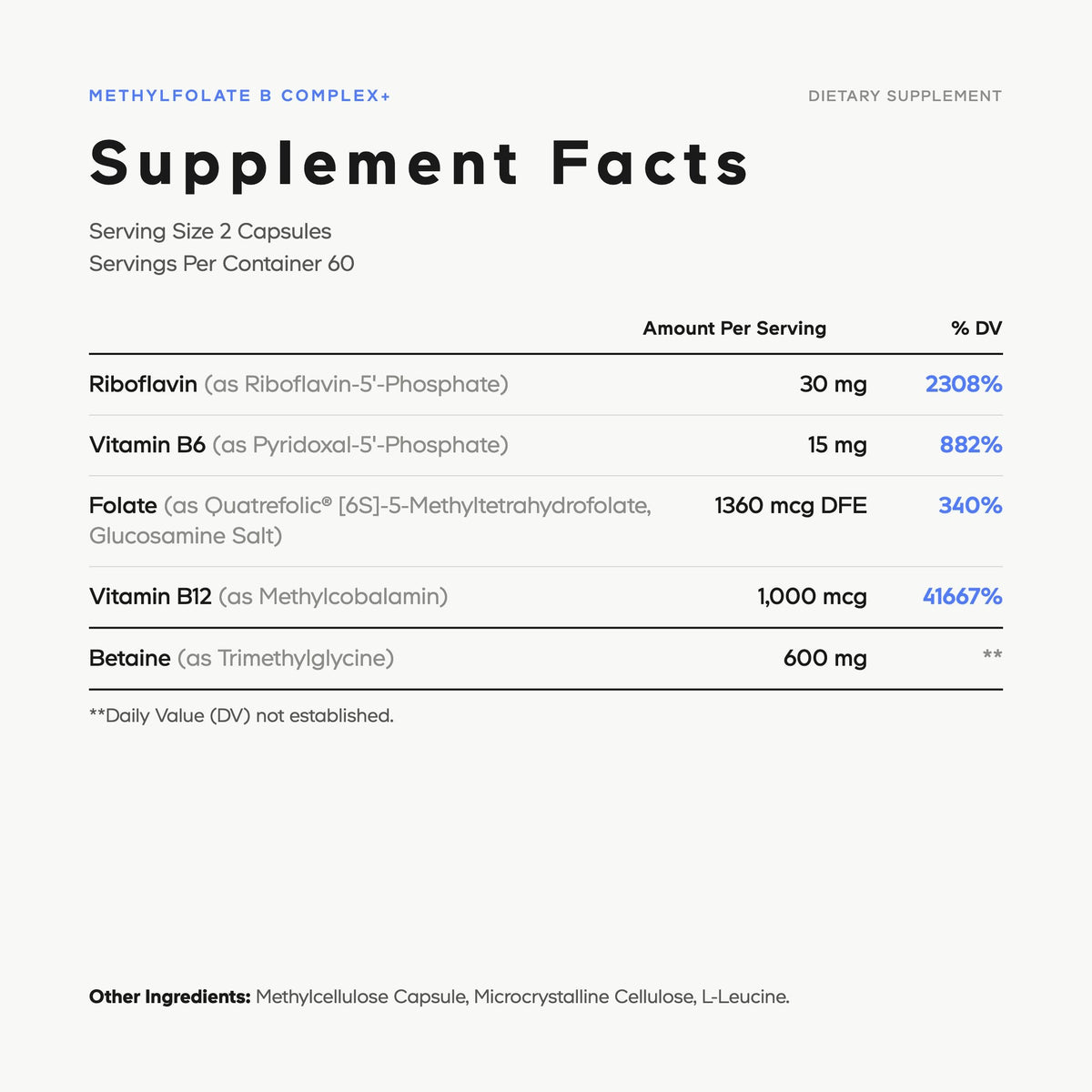 Methylfolate B Complex+ - Vegan America