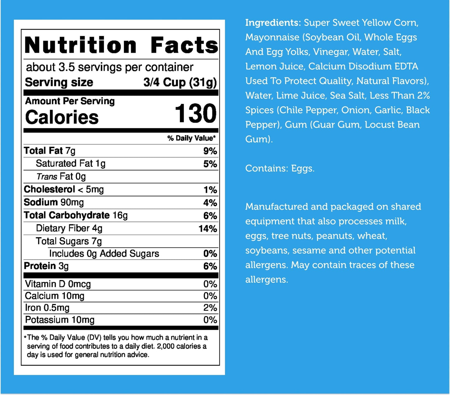 Freeze Dried Corn - Fire Roasted - Vegan America