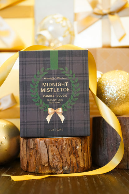 Midnight mistletoe candle