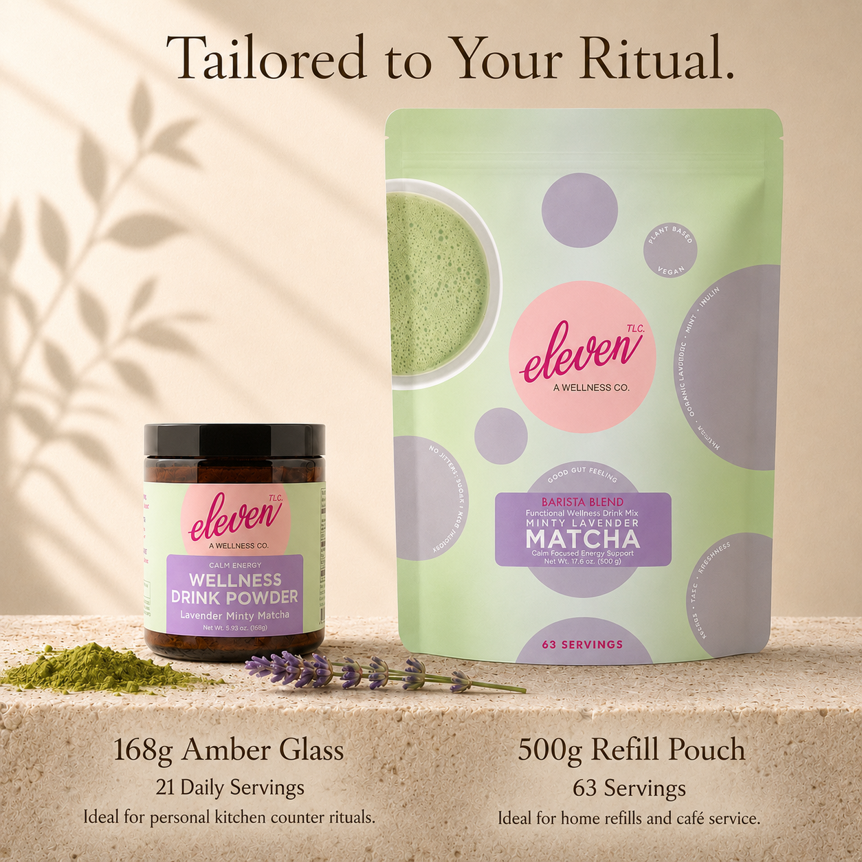 Minty Lavender Matcha | Calm Focus | 500g Bulk Foodservice