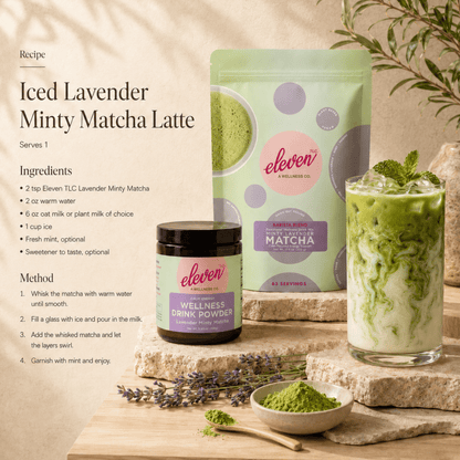 Minty Lavender Matcha Powder - Vegan America