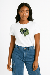 Nature Girl, Premium 100% Cotton Tshirt - Vegan America