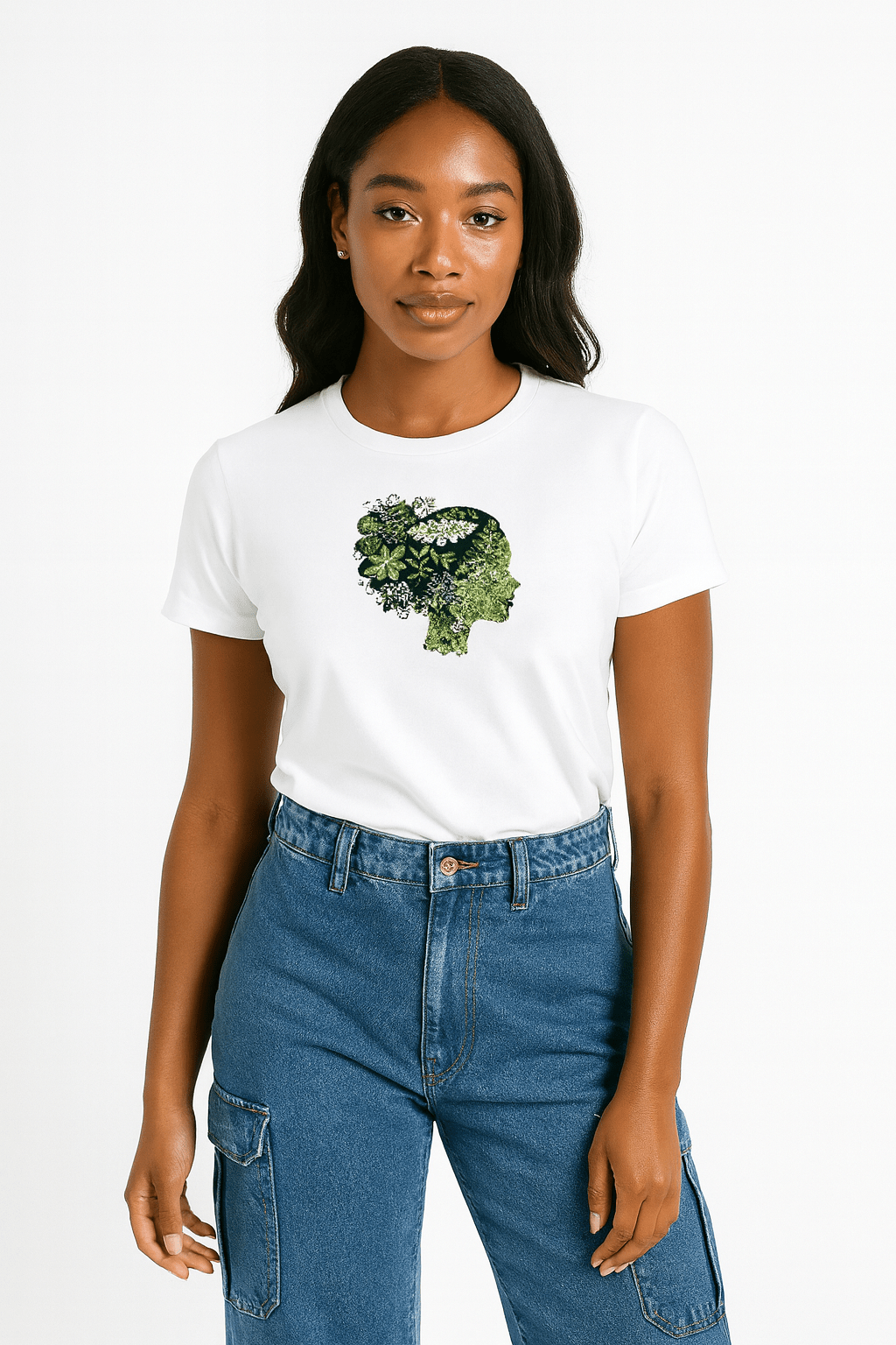 Nature Girl, Premium 100% Cotton Tshirt - Vegan America