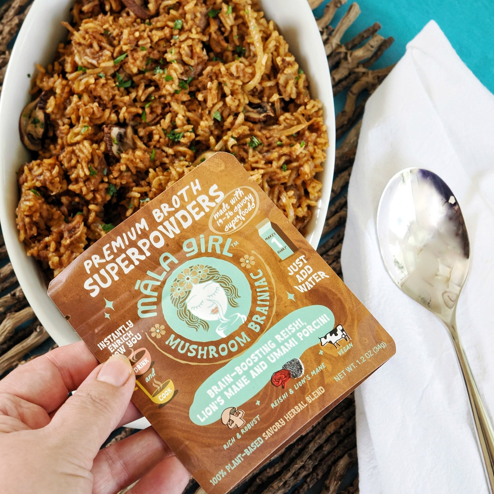 Mushroom Brainiac Superfood Broth Powder - Vegan America