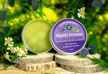 VEGAN Mystic Dreams • Scented salve and healing lotion with organic Lavender, wildcrafted Mugwort & Lavender Essential Oil for soothing sensations and a calming essence