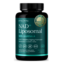 Liposomal NAD+ Supplement 500mg with Urolithin A, CoQ10, Resveratrol & Muira Puama (Made in USA), NAD Supplement for Cellular Energy, Cognitive, Anti-Aging & Detox Support - 3rd Party Tested, Non-GMO