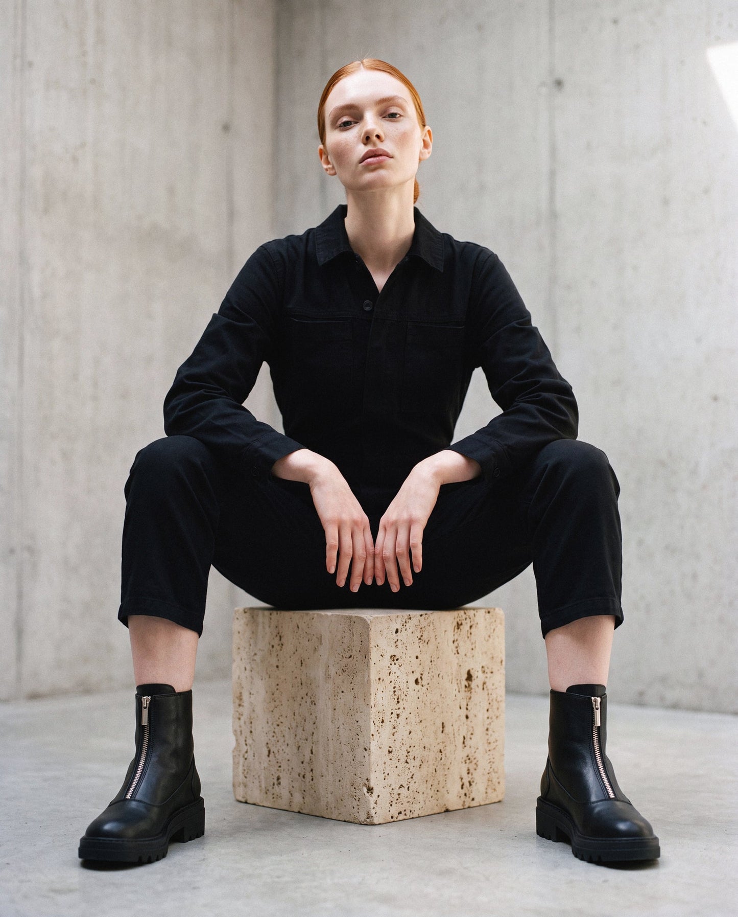 Women's Vegan Ankle Boots Becca Black