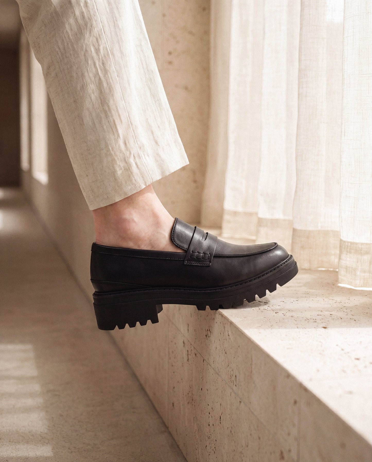 Women's Vegan Loafers Brenda Black