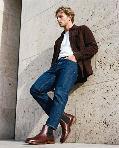 Men's Vegan Chelsea Boots Duncan Brown