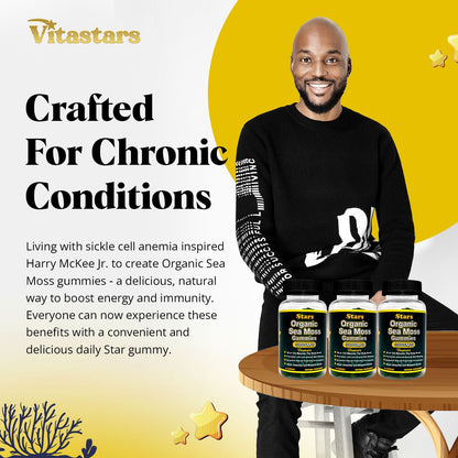 Stars Organic Sea Moss Gummies + Bladderwrack Burdock Root & Apple Cider Vinegar