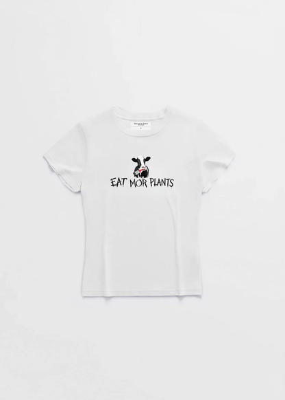 EAT MORE PLANTS WOMANS BABY TEE