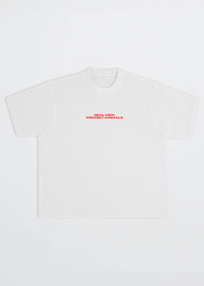REAL MEN PROTECT ANIMALS TEE - Vegan America