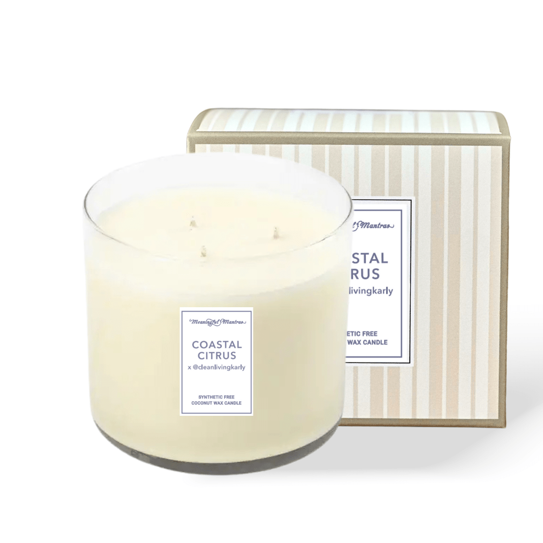 Coastal Citrus x @CleanLivingKarly Natural Candle 8oz Kaia Collection - Vegan America
