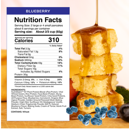 LiveComplete Pancake & Waffle Mix - Performance Blend - Blueberry