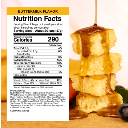 LiveComplete Pancake & Waffle Mix - Performance Blend - Buttermilk Flavor