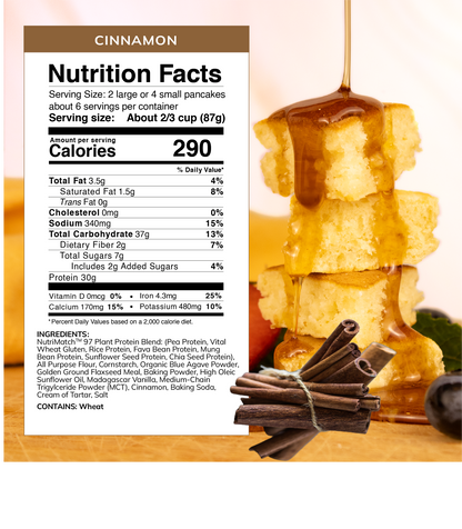 LiveComplete Pancake & Waffle Mix - Performance Blend - Cinnamon