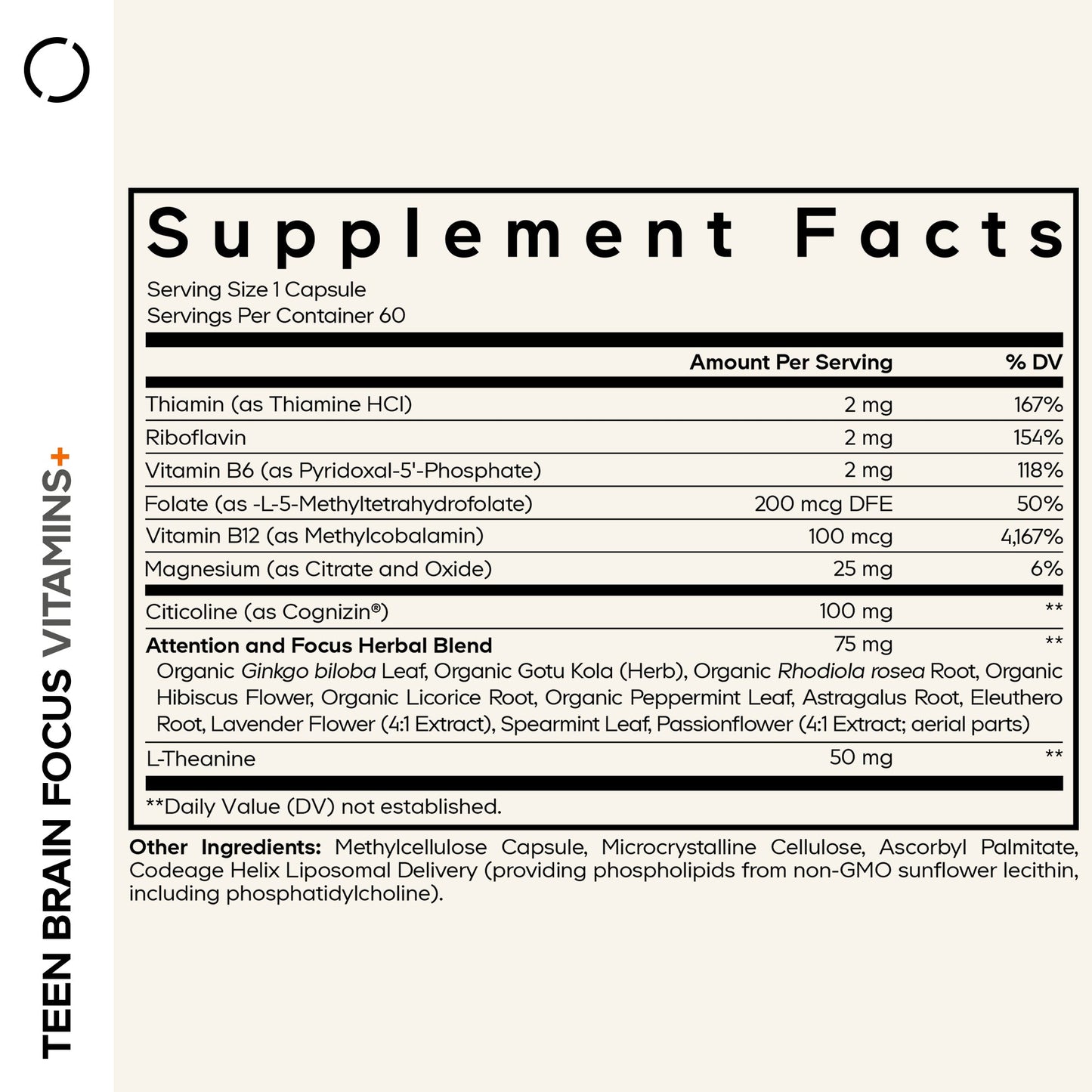 Teen Brain Focus Vitamins+