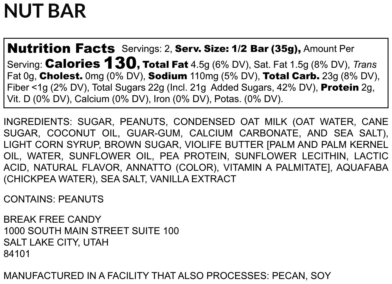 Vegan Nut Bar™ (Pack of 4) - Vegan America