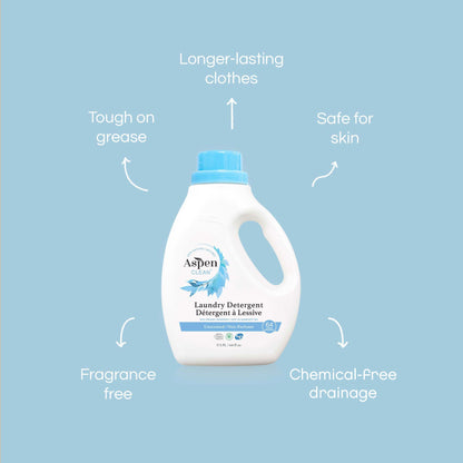AspenClean Unscented Laundry Detergent Natural, Organic