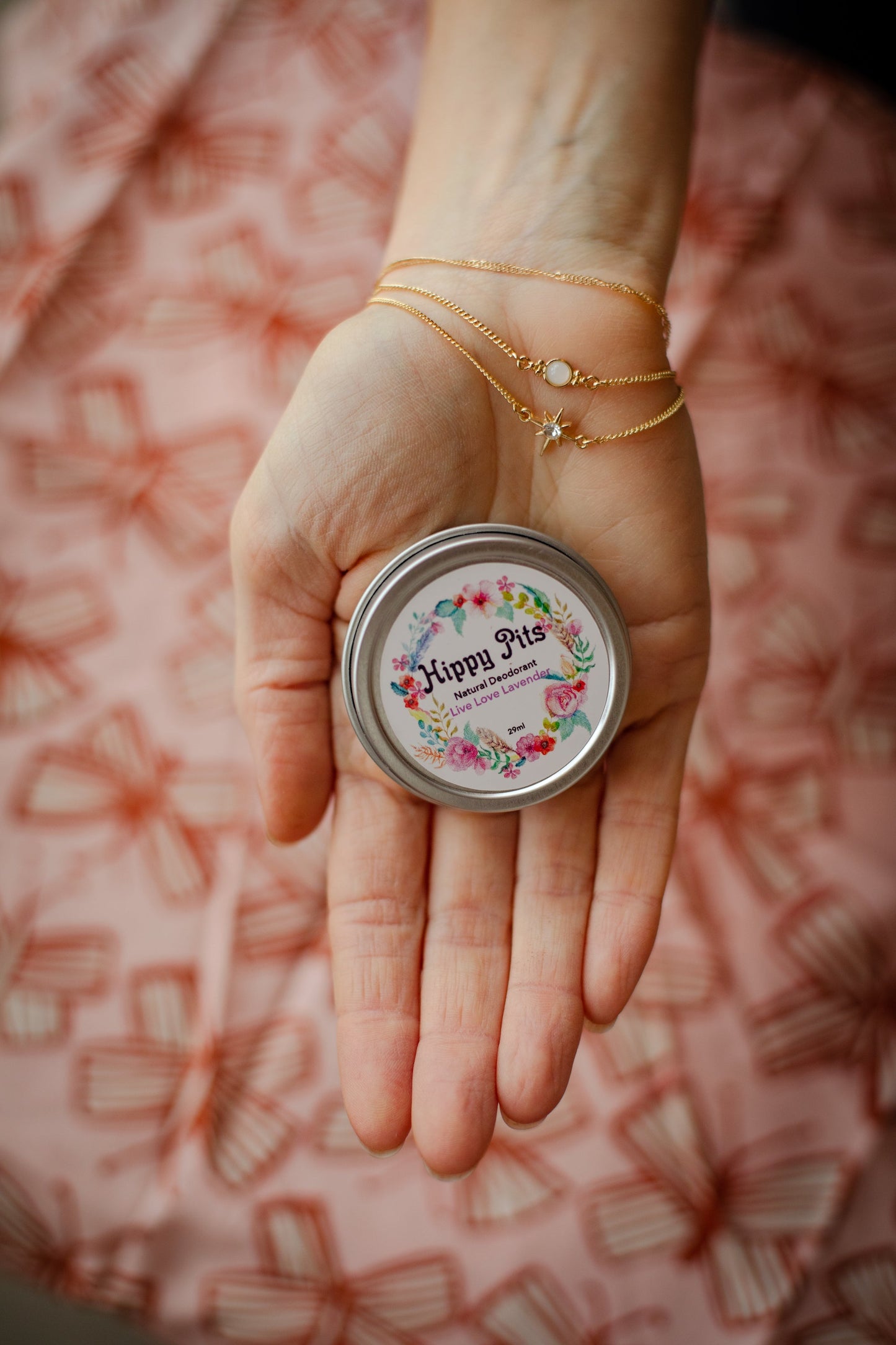 Hippy Pits Vegan Deodorant, Live Love Lavender Scent 1 oz tin