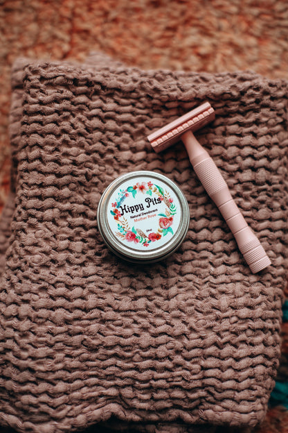 Hippy Pits Vegan Deodorant, Mother Rose Scent 1 oz tin