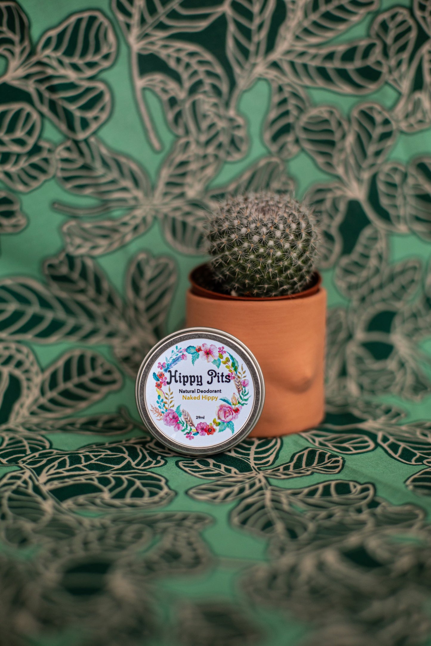 Hippy Pits Vegan Deodorant, Naked Hippy Scent 1 oz tin