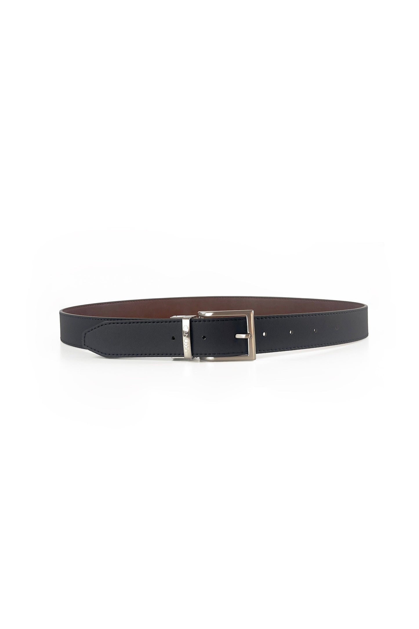 Reverse reversible belt – Black/Hazelnut