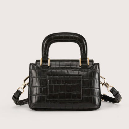 Reader Satchel - Noir + Gold
