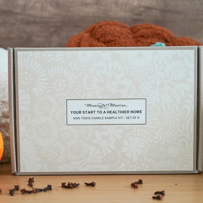 Non-toxic fall candle sample kit