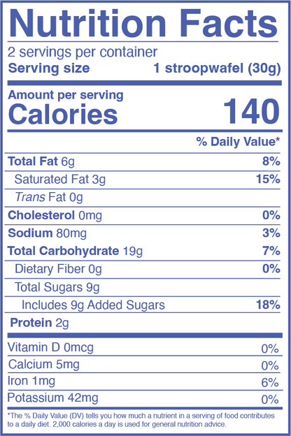 Apple Pie Caramel Plant Based and Organic Stroopwafels (box of 12x 2 - pack - 24 total) - Vegan America