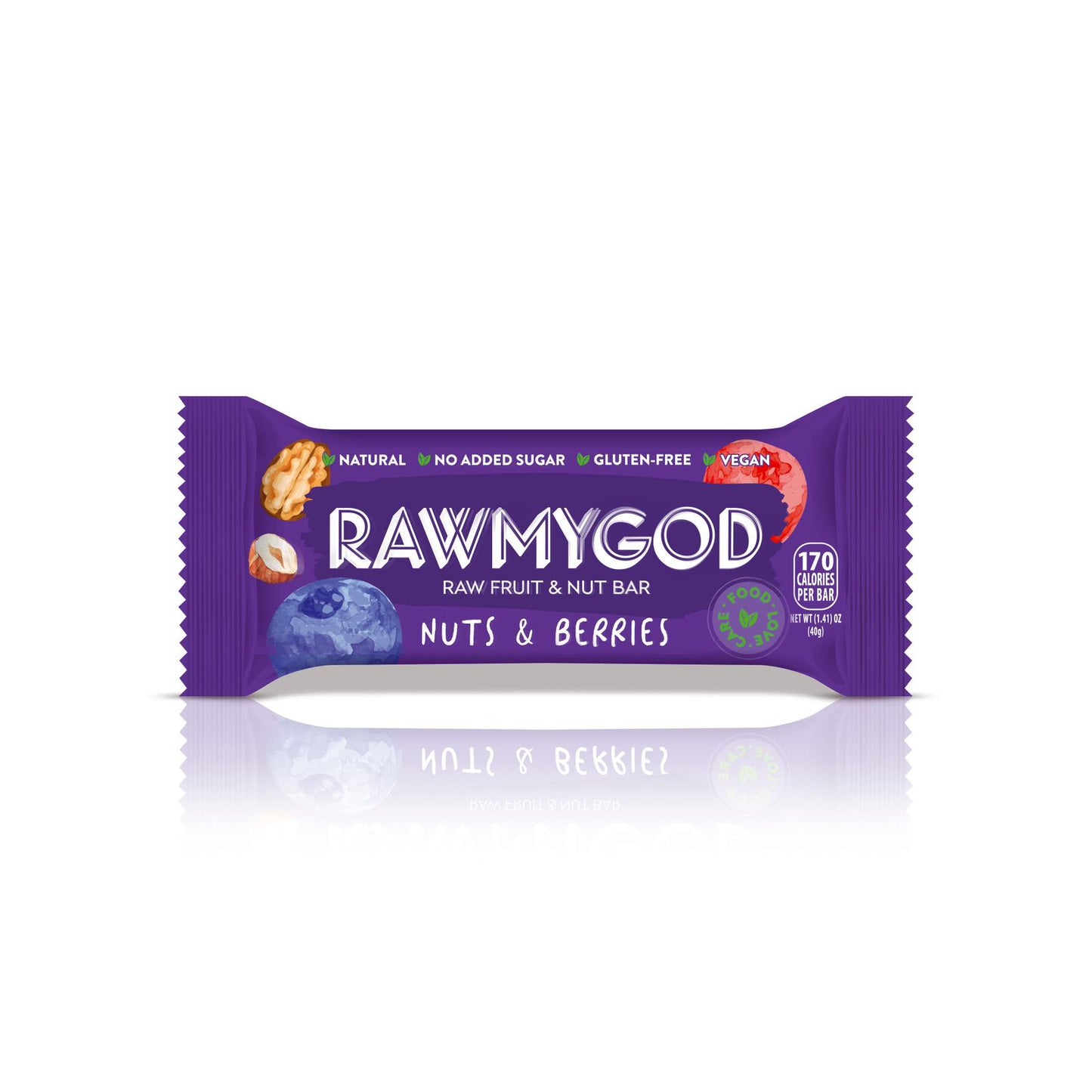 RAWMYGOD Ketogenic Protein Raw Nut & Seed Bar, Box of 12