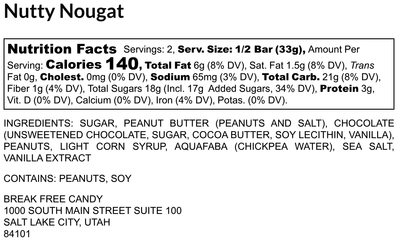 Vegan Nutty Nougat™ (Pack of 4) - Vegan America