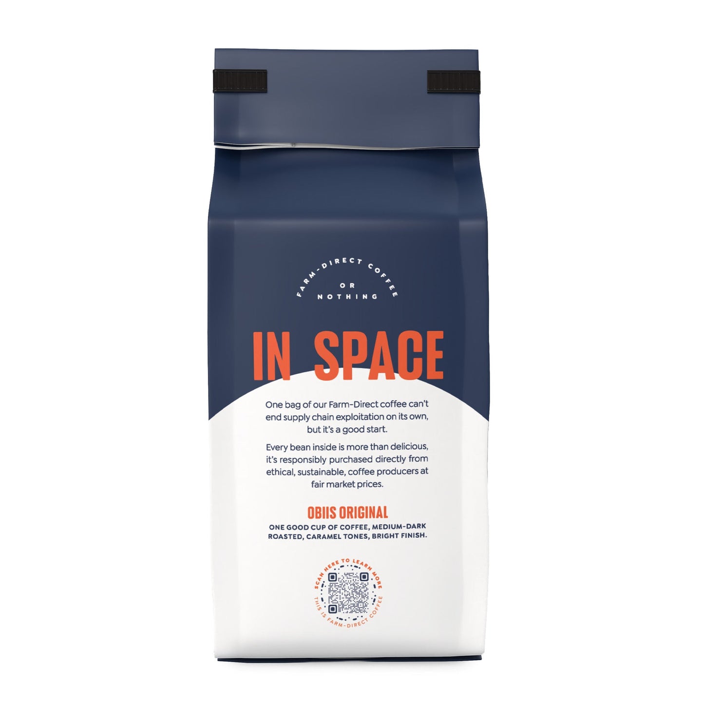 One Bigg Good Bag of Coffee 12oz 100% Farm Direct Arabica Whole Bean Coffee - Vegan America