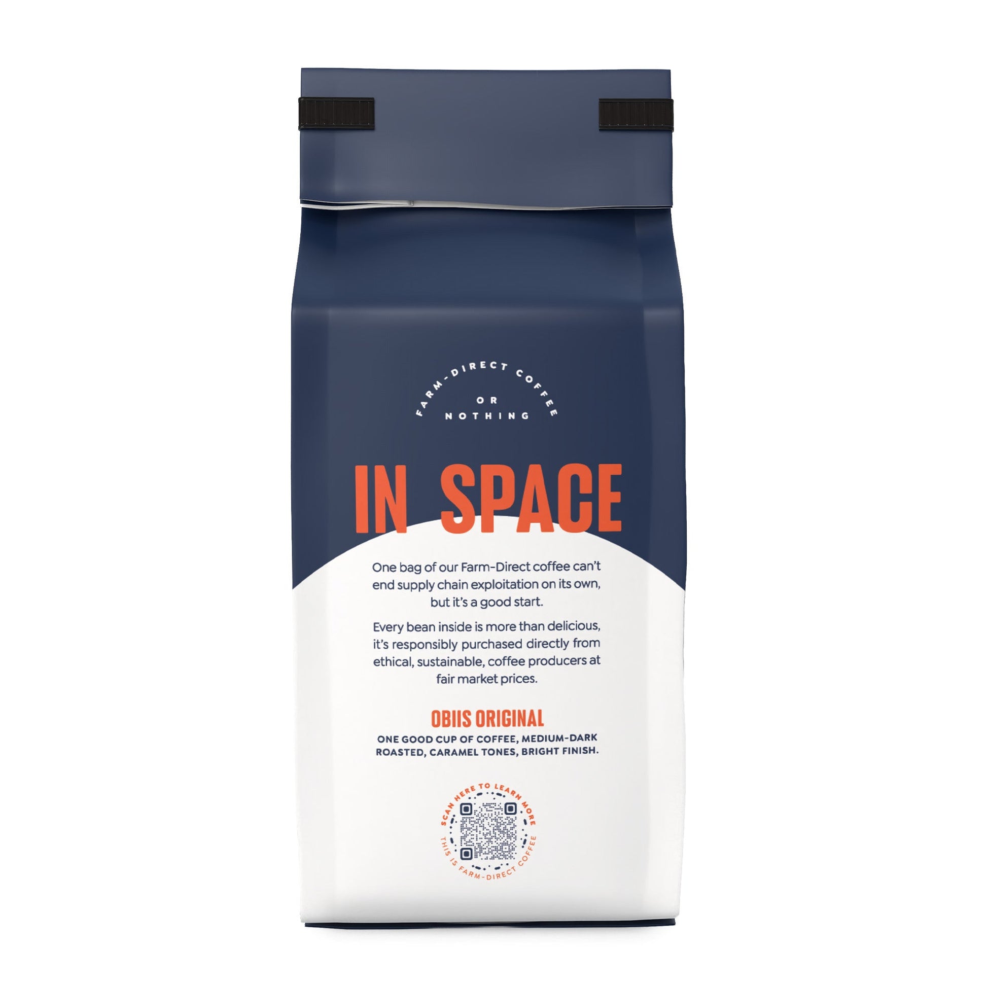 One Bigg Good Bag of Coffee 12oz 100% Farm Direct Arabica Whole Bean Coffee - Vegan America