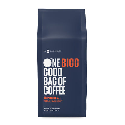 One Bigg Good Bag of Coffee 12oz 100% Farm Direct Arabica Whole Bean Coffee - Vegan America