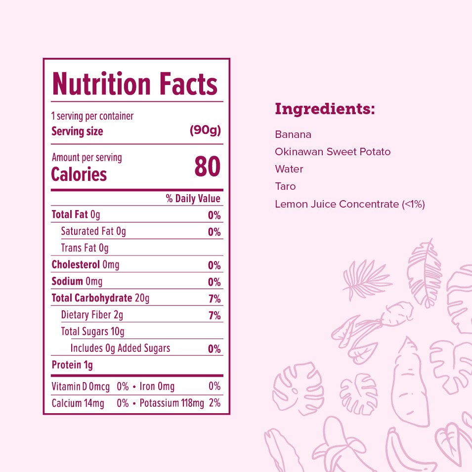 Okinawan Sweet Potato, Banana & Taro - Vegan America