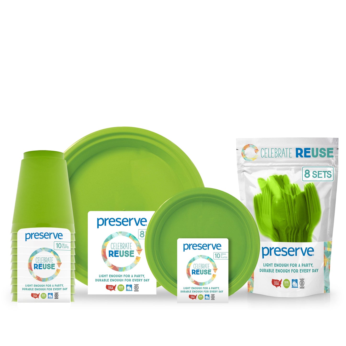 On the Go Tableware Set | Pack for 8