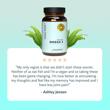 Vegan Omega 3 Supplement - 500mg DHA + EPA Algal Oil