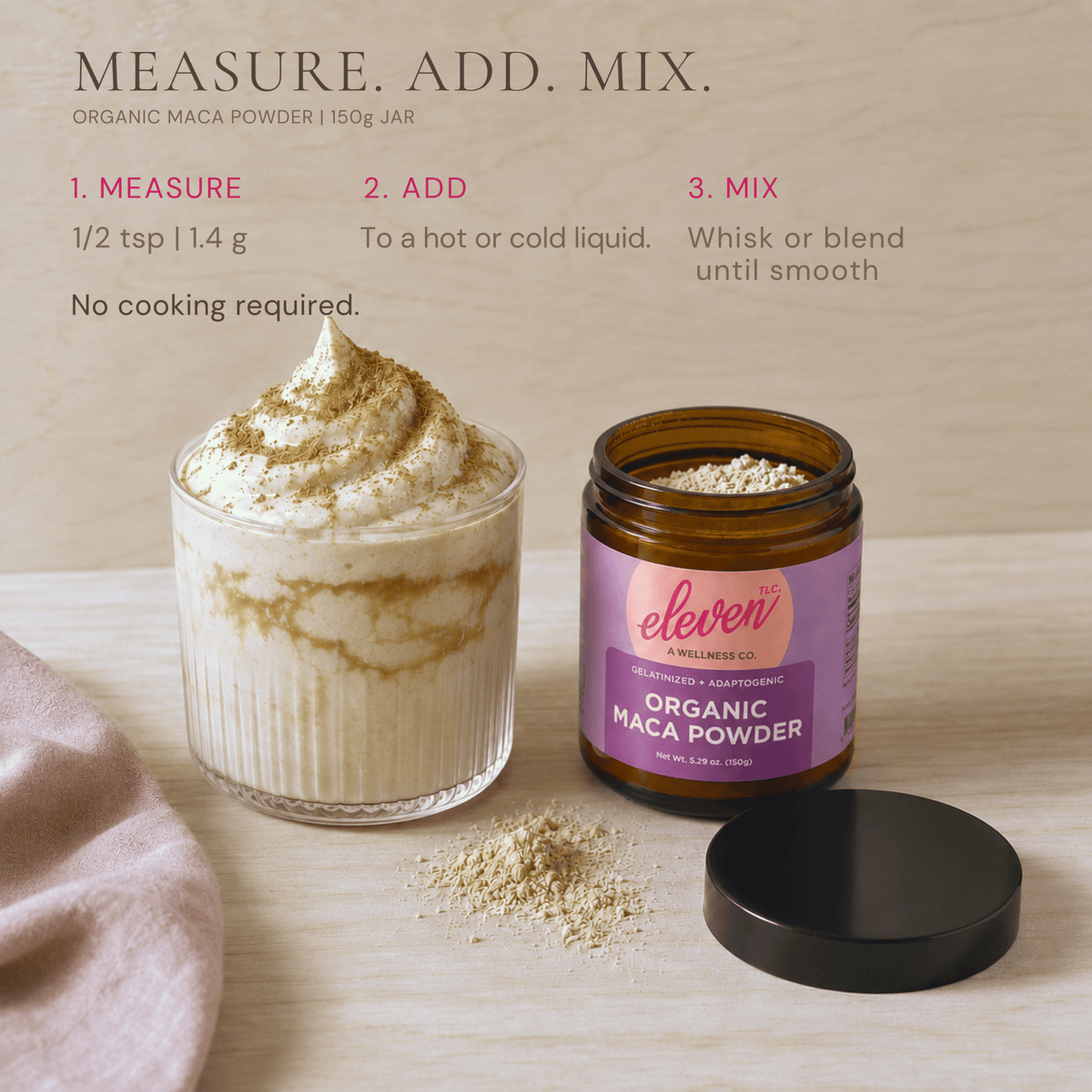 Organic Gelatinized Maca Root Powder | Energy & Vitality | 150g - Vegan America