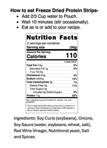 Oven Roasted Protein Strips - Go Bag (12 Servings) - Vegan America