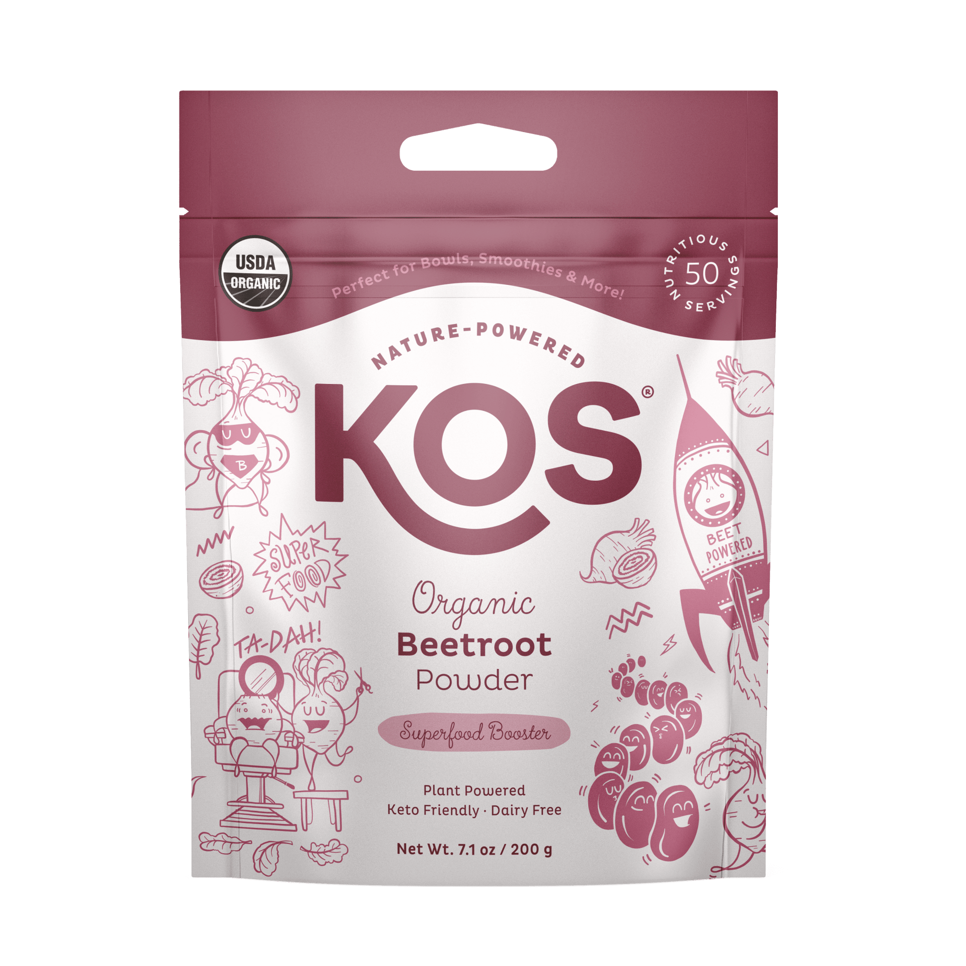 Organic Beet Root Powder, 50 servings - Vegan America