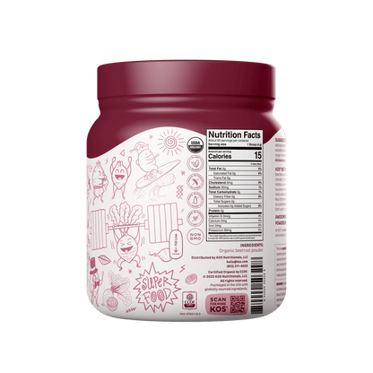 Organic Beet Root Powder, 90 Servings - Vegan America