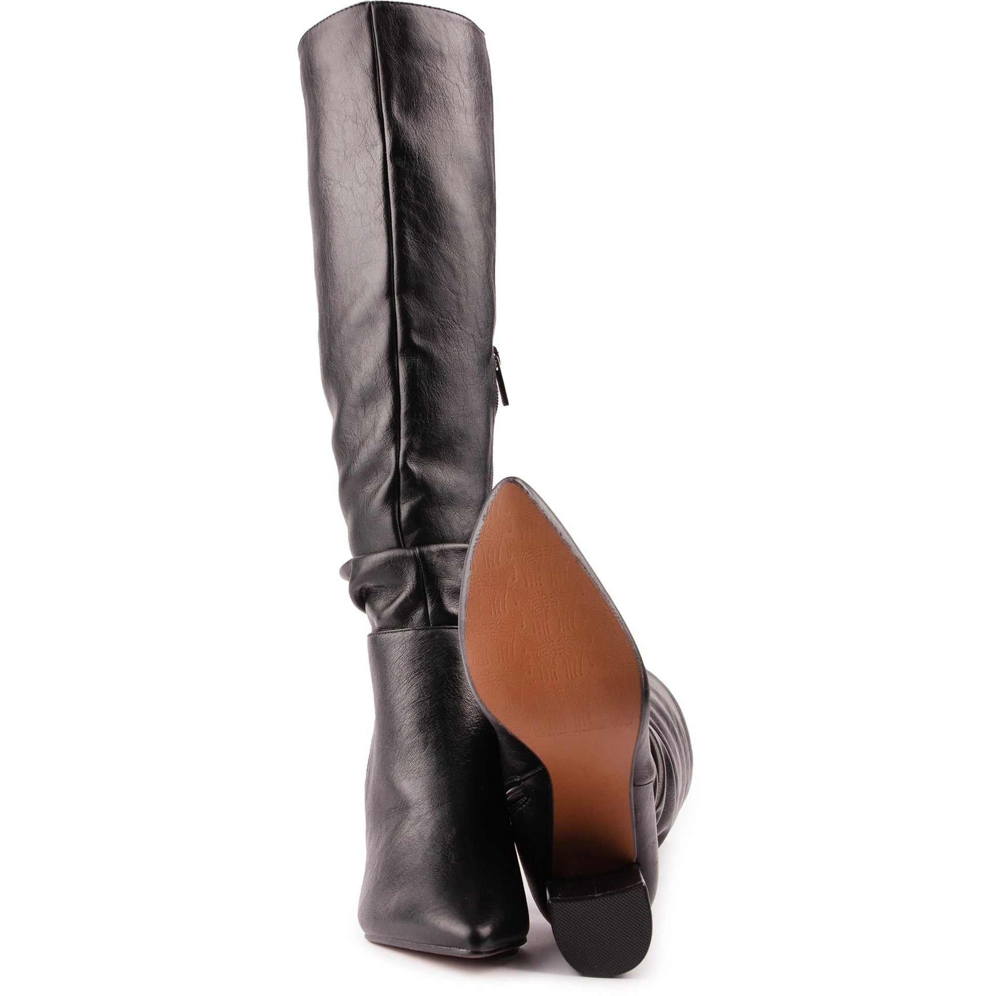 Peach Knee High Boots - Vegan America